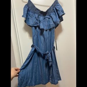 NWT off the shoulder denim dress 👗